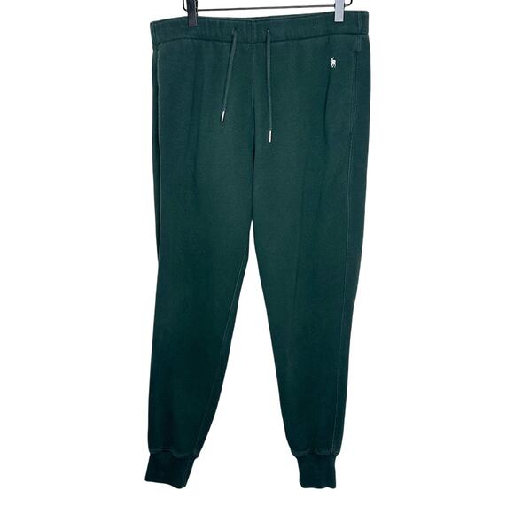 Abercrombie & Fitch Forest Green Sweatpants Elastic Drawstring Waist Casual L - Picture 1 of 11